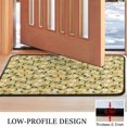 thumbnail image 3 of White Flower Leaves Yellow Pattern Door Rugs,Washable Non Slip Door Mats Indoor,Decorative Door Mats,Entry Mat Indoor for Entrance,Bedroom,Kitchen,Bathroom,30"x17", 3 of 6
