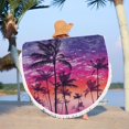thumbnail image 1 of Fiudx Toalla de Playa Redonda, Microfibra Superligera, Diseño Resistente a La Arena, Estampados Artísticos Coloridos, Manta Multiusos, Tapete para Piscina, Picnic, Yoga, Viajes, Tamaño de 60 Pulgadas, 1 of 7