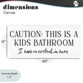 thumbnail image 4 of Stupell Industries Farmhouse No Control Kid's Bathroom Canvas Art, 40 x 17, by Lettered and Lined, 4 of 8