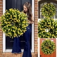 Car Wreaths Spring And Summer Pure Yellow Wreath Flower Pure Yellow ...