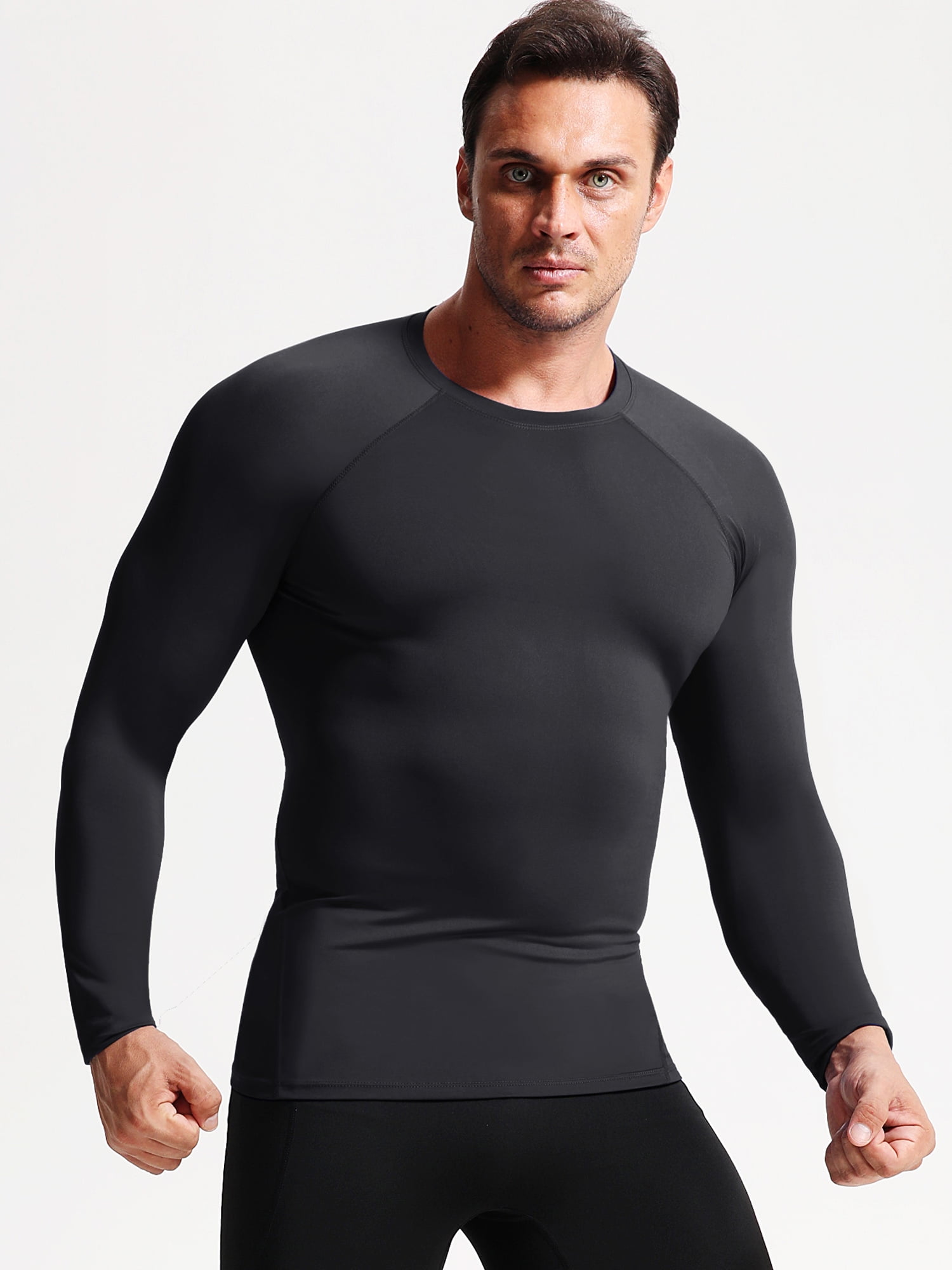 CADMUS Men's Workout Long Sleeve Fishing Shirts UPF 50+ Sun Protection Dry Fit Hoodies,1 Pack,096,Black,Medium Cadmus Men\u0027s Workout Long Sleeve Fishing Hoodies Shirts UPF 50+ Sun