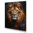 thumbnail image 2 of Designart "Capturing a Lion s Portrait with Photography I" Animals Canvas Art Print, 2 of 5