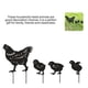 thumbnail image 4 of De Decoración Hueca De Metal Para Jardín, Gallina, Pollo, Estilo Retro Negro, Patio Creativo, Familia De Pollos, Jardín, Césped, Adornos De Pollo 4 Uds. Yuarrent HA017482-00, 4 of 7