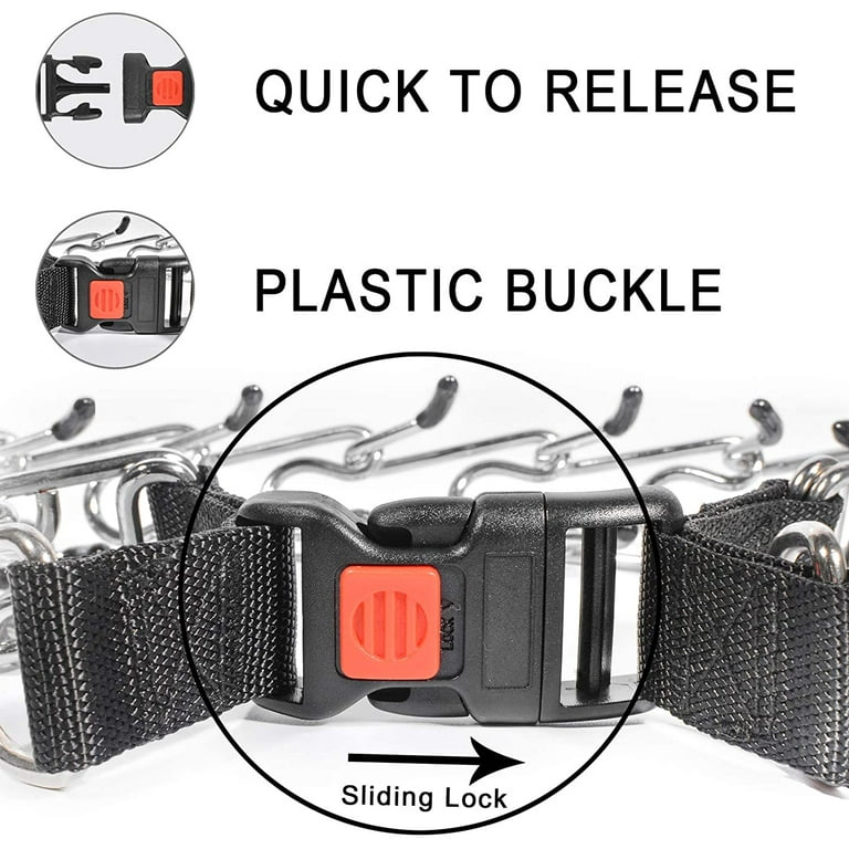 HZKAICUN Dog Prong Collar Dog Choke Pinch Training Collar Adjustable Stainless Steel Links with Comfort Rubber Tips Quick Release Snap Buckle for Medium Large Dogs Walmart