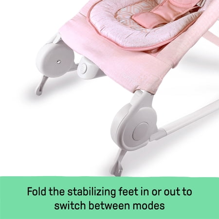Summer by Ingenuity 2-in-1 Bouncer & Rocker Duo for Infants - Pink
