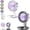 A+B, variant on New 3-in-1 USB Desk Fan with Colorful LED Light, Portable Colored LED Light 5-Speed Adjustment, Portable Rechargeable Collapsible Fan, Quiet Wall-Mounted Desk Fan for Bedroom Camping Dorm (A)