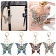 thumbnail image 6 of BAYAIXZ Butterfly Crystal Rhinestone Keychain for Women Girlfriend Gifts Valentine's Day Car Key Ring Handbag Gift Bag Key Chain Butterfly Pendant (B,One Size), 6 of 6