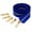 Deep Blue, variant on 3Yard 5# Grass green Tape with 6 Pulls Brass Metal Teeth Zipper Set For Leather Craft, Bag Repair and Sewing DIy