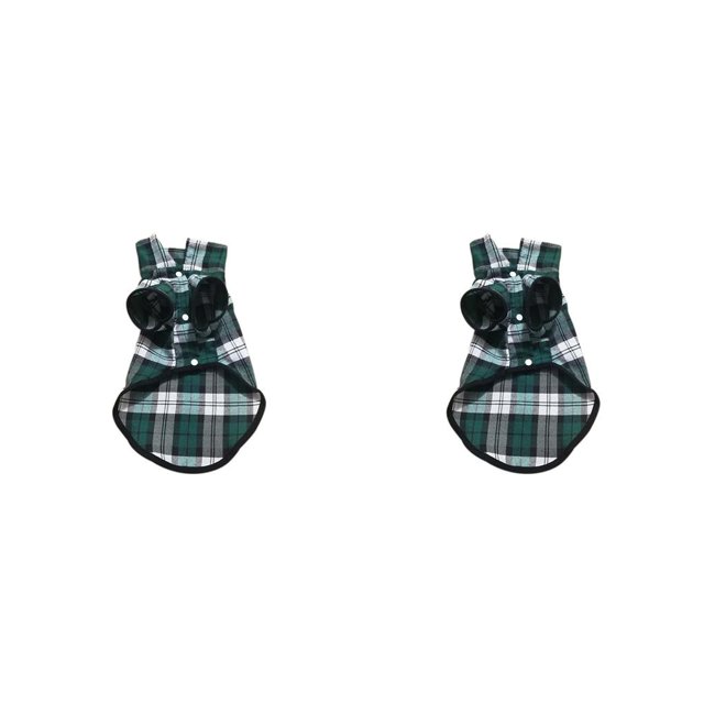 Ropa para perros Greeniant Chaleco para cachorros Traje para perros Multicolor Varios tamaños Estilo simple Verde XS 2piezas