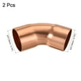 thumbnail image 3 of Uxcell 45 Degree Elbow Copper Fittings, 3/4 Inch ID Connection for HVAC Air Conditioner, Pack of 2, 3 of 5