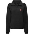 thumbnail image 2 of Women's Levelwear Black Cleveland Guardians Camden Insignia 2.0 Quarter-Zip Top, 2 of 3