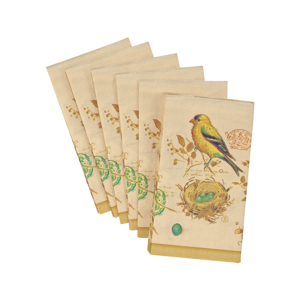 Gilded Birds Guest Paper Towel Ivory