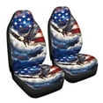 thumbnail image 7 of Jeiento Eagle Car Front Seat Covers 2 PCS American Flag Auto Seat Cover Protector Fit Most Cars,Sedan,SUV,Van Universal Interior Accessory Protector 4Th of July Decor, 7 of 7
