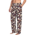 thumbnail image 6 of Logiee Guitar Skull record Print Pajama Pants for Men,Men’s Pajama Bottoms,Mens PJ Pants with Pockets & Button Fly-X-Large, 6 of 6