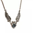 thumbnail image 4 of HOOUN Fashion Heart Angel Wings Necklace Hip Hop Jewelry Gift Men Women Best Friends, 4 of 4