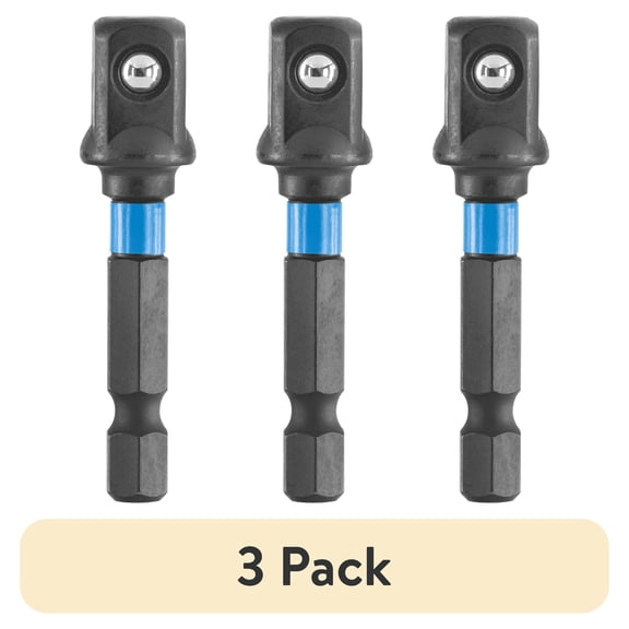 (3 pack) (3 pack) HART 3-Piece Socket Adapter Set, 1/4-inch, 3/8-inch, 1/2-inch