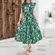 thumbnail image 1 of WILLBEST Vestidos Primavera Verano 2025 Vestido Informal Holgado Con Cuello En V Y Estampado Plisado Para Mujer, 1 of 3