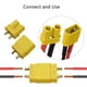 thumbnail image 4 of Conectores de batería macho hembra XT30 de 15 pares Conectores macho hembra XT30U Enchufe redondo hembra con tubo termorretráctil, 4 of 7
