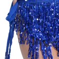 thumbnail image 6 of Women Belly Dance Skirt Clothes Tassel Scarf Belt for Performance Samba, 6 of 7