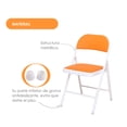 thumbnail image 4 of 6 sillas plegables de oficina acojinadas ilios innova  Anaranjada, 4 of 5
