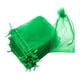 thumbnail image 4 of 100 bolsas de regalo de Navidad, bolsas de malla transparente para bodas, festivales y joyas. Verde, 4 of 9