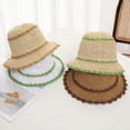 thumbnail image 6 of YooGuoGuo Straw Hats for Women Color Trim Foldable Bucket Sun Hat Summer Beach Hat Fishing Hat Summer Vacation Accessories, 6 of 8