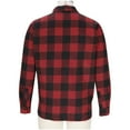 thumbnail image 4 of RYRJJ Mens Flannel Shirts Jackets Casual Shackets Button Down Long Sleeve Plaid Shirt Lightweight Jacket Outwear with Pockets(Red,XXL), 4 of 6