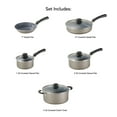thumbnail image 6 of Tramontina 9-Piece Ceramic Cookware Set, Champagne, 6 of 6
