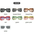 thumbnail image 6 of Sunglasses Vintage Women Fashion Sun Glasses Green Pink Shades Big Uv400 Men Male Female( Black ,one), 6 of 6
