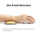 thumbnail image 4 of Office/Home PU Leather Mouse Wrist Rest Support Pad Mat Interior Soft Memory Foam for Magic Mouse Surface Mouse and Most of Wireless Wired Bluetooth Mouse Durable/Non-Slip, 4 of 7