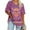 1-Purple#1, variant on Anqov T Shirts for Women, Plus Size Fashion Print V Neck Short Sleeve Loose Fitting Tops, Daily Vintage Oversized Comfortable Lightweight Casual Summer Shirt