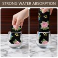 thumbnail image 6 of 2 Pcs Pioneer Flower Floral Print Pattern Kitchen Towels, Funny Microfiber Dish Towel Set, 18" X 26" Tea Towels, 6 of 6