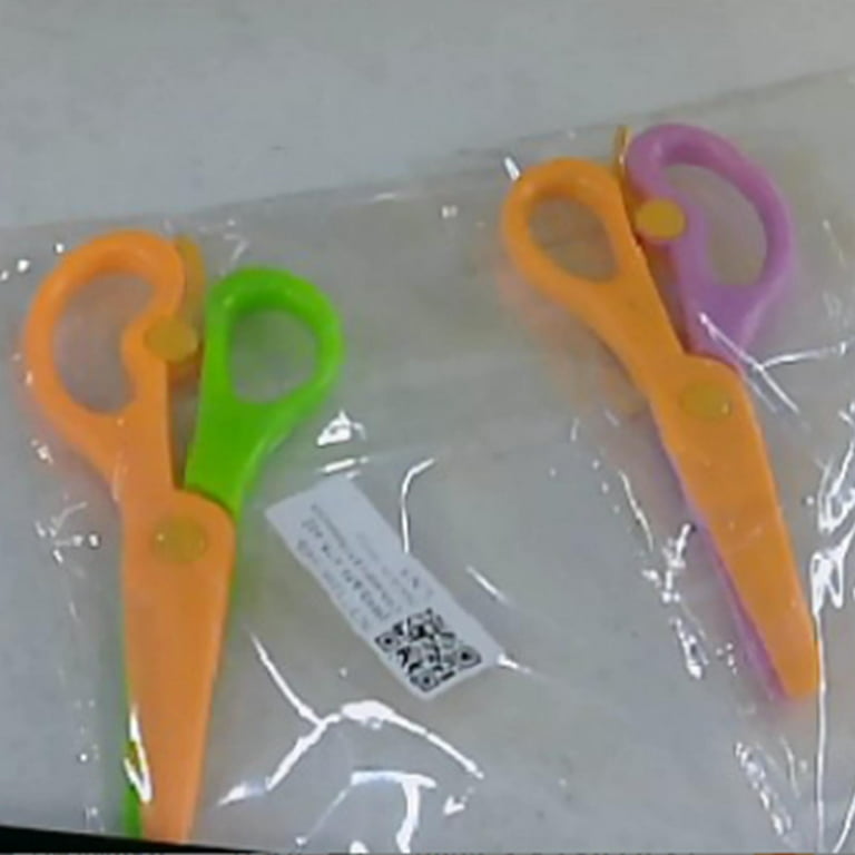 JIALEEY Plastic Child-Safe Scissor Set, Toddlers Training Scissors