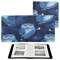 thumbnail image 2 of Photo Album Leather Photo Album 11.8x11.2x1.5 Inch Bookshelf Photo Album Photo Album Photo Store Scrapbook Photo Album Dark Blue Owl, 2 of 9