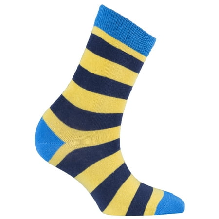 Blue Canary Stripe Socks