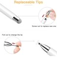 thumbnail image 6 of 2 in 1 Magnetic Disc Stylus Pens for Ipad /Touch Screen Pens for Apple iPhone/Ipad Pro/Mini/Air/Android/Microsoft/Surface and Other Touch Screens Bundle with 5 Replacement Tips-White, 6 of 7