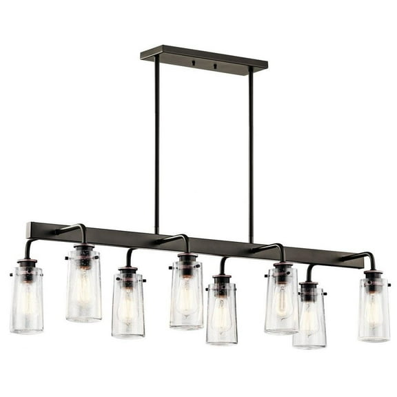 Traditional Farmhouse Eight Light Chandelier-Olde Bronze Finish Bailey Street Home 147-Bel-2013766
