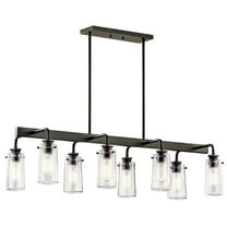 Traditional Farmhouse Eight Light Chandelier-Olde Bronze Finish Bailey Street Home 147-Bel-2013766