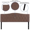 thumbnail image 4 of Cambridge Tufted Upholstered King Size Headboard in Camel Fabric, 4 of 9