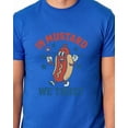 thumbnail image 4 of Fourth Of July Men's In Mustard We Trust Hot Dog Fireworks Patriotic Funny Parody Short-Sleeve T-Shirt, 4 of 5