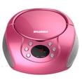 thumbnail image 2 of Sylvania SRCD261 Portable Am/fm Cd Boombox With Aux Line-in, Pink, 2 of 8
