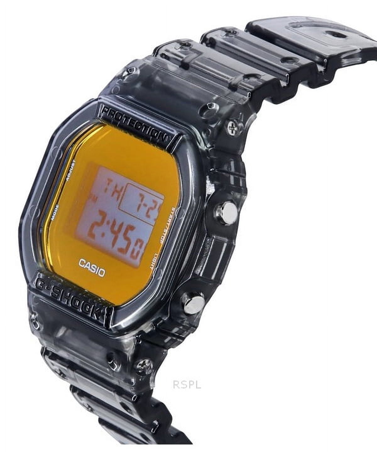 Casio G-Shock Digital Grey Translucent Resin Strap Quartz DW 