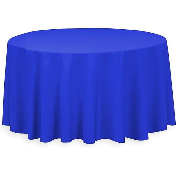 120 in. Round Tablecloth - Royal Blue