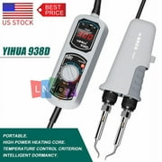 YIHUA 938D 220 110V Portable Hot Tweezers Mini Soldering Iron Station+ Heat core for BGA SMD Repairing Tweezers Iron