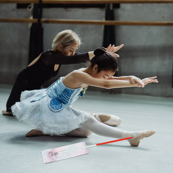 UPOUART 2-Pack Dance Ribbons for Gymnastics, Fitness, Artistic Dance, and Performance - Polyester Material