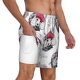 thumbnail image 3 of Picia Cute Poodle Dog pattern Mens Swim Trunks with Compression Liner Stretch Beach Shorts Quick Dry with Zipper Pockets No-Chafing Board Shorts-Large, 3 of 9