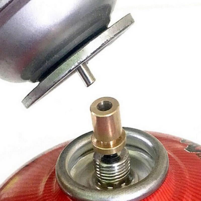 Brass Gas Refill Adapter for Camping Hiking Picnic Stove Inflate Butane Can CA 
