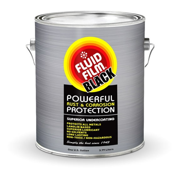 Fluid Film Inhibiteur de Rouille et de Corrosion CNASB Non-Peintable; 1 Gallon Peut; Noir; Simple