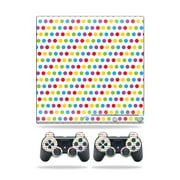 MightySkins Skin Compatible With Sony Playstation 3 Slim Console wrap sticker skins Candy Dots