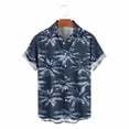 thumbnail image 4 of Purcolt Mens Hawaiian Shirt Short Sleeve Button Down Shirts Tropical Floral Summer Beach Shirts, 4 of 8